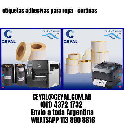 etiquetas adhesivas para ropa – cortinas