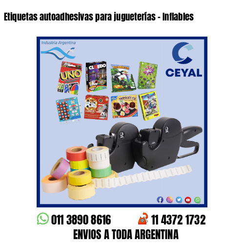 Etiquetas autoadhesivas para jugueterías – Inflables