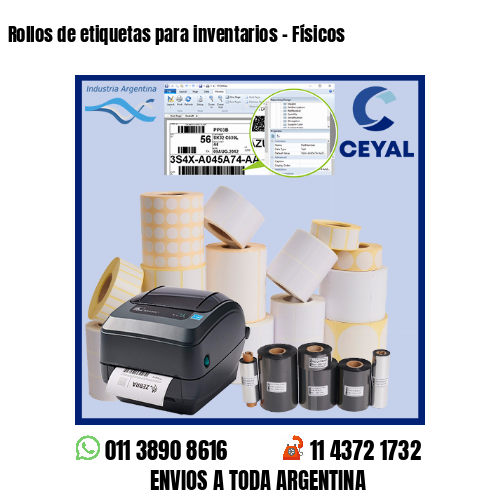 Rollos de etiquetas para inventarios – Físicos