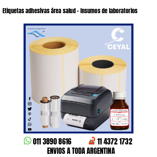 Etiquetas adhesivas área salud – Insumos de laboratorios