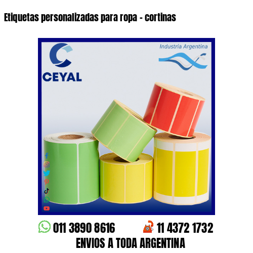 Etiquetas personalizadas para ropa – cortinas