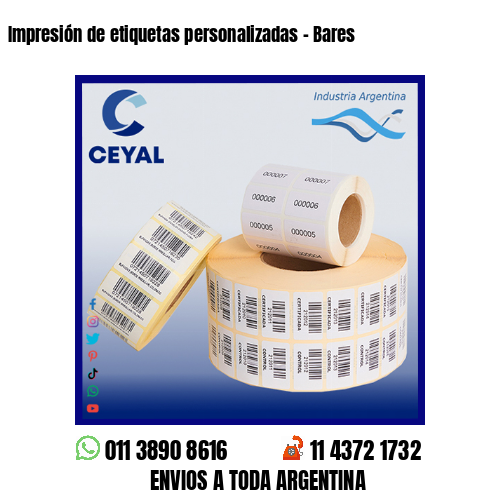 Impresión de etiquetas personalizadas – Bares