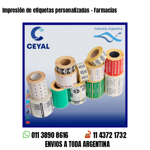 Impresión de etiquetas personalizadas – Farmacias