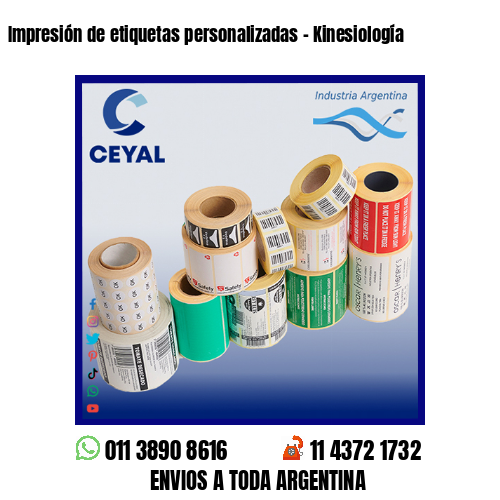 Impresión de etiquetas personalizadas – Kinesiología