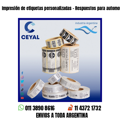 Impresión de etiquetas personalizadas – Respuestos para automotores