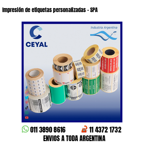 Impresión de etiquetas personalizadas – SPA