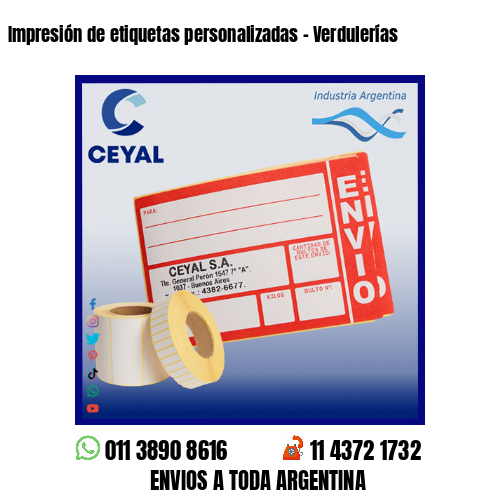 Impresión de etiquetas personalizadas – Verdulerías