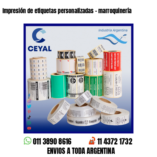 Impresión de etiquetas personalizadas – marroquinería