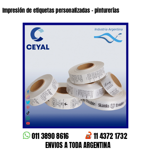 Impresión de etiquetas personalizadas – pinturerías