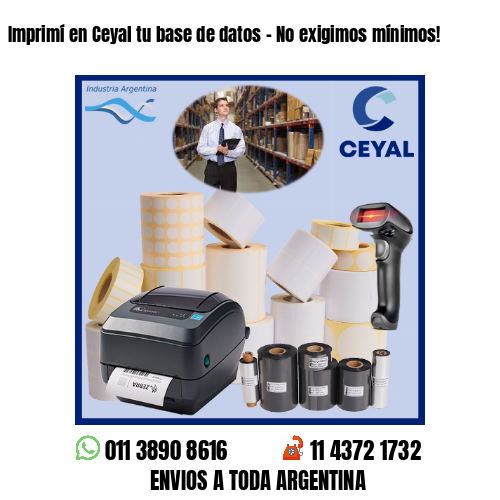 Imprimí en Ceyal tu base de datos – No exigimos mínimos!