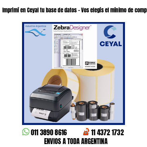 Imprimí en Ceyal tu base de datos – Vos elegís el mínimo de compra
