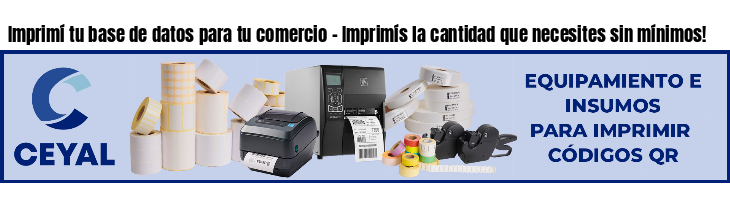 Imprimí tu base de datos para tu comercio - Imprimís la cantidad que necesites sin mínimos!