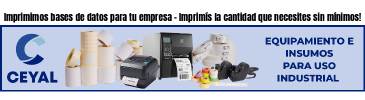 Imprimimos bases de datos para tu empresa - Imprimís la cantidad que necesites sin mínimos!