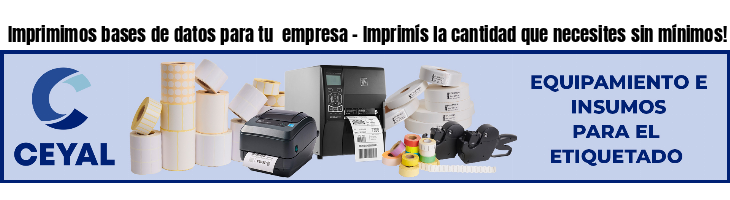 Imprimimos bases de datos para tu  empresa - Imprimís la cantidad que necesites sin mínimos!