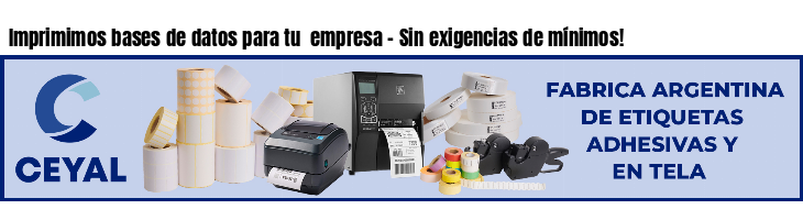 Imprimimos bases de datos para tu  empresa - Sin exigencias de mínimos!