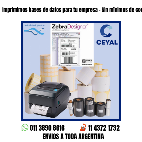 Imprimimos bases de datos para tu empresa – Sin mínimos de compra!