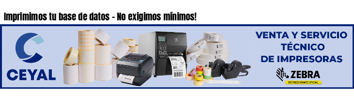 Imprimimos tu base de datos - No exigimos mínimos!