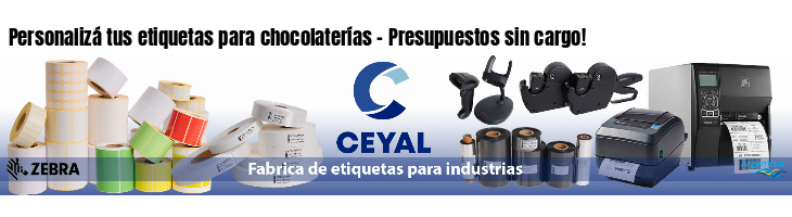 Personalizá tus etiquetas para chocolaterías - Presupuestos sin cargo!