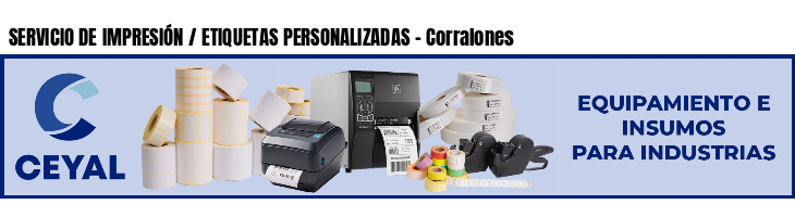 SERVICIO DE IMPRESIÓN / ETIQUETAS PERSONALIZADAS - Corralones