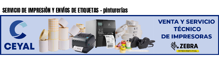 SERVICIO DE IMPRESIÒN Y ENVÍOS DE ETIQUETAS - pinturerías