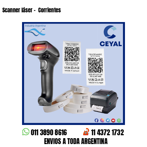 Scanner láser –  Corrientes