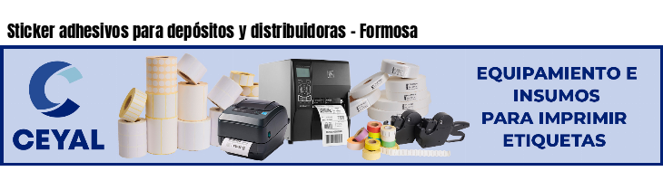 Sticker adhesivos para depósitos y distribuidoras - Formosa
