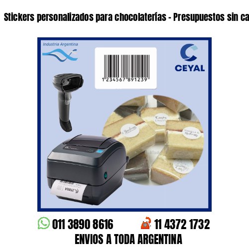 Stickers personalizados para chocolaterías – Presupuestos sin cargo!