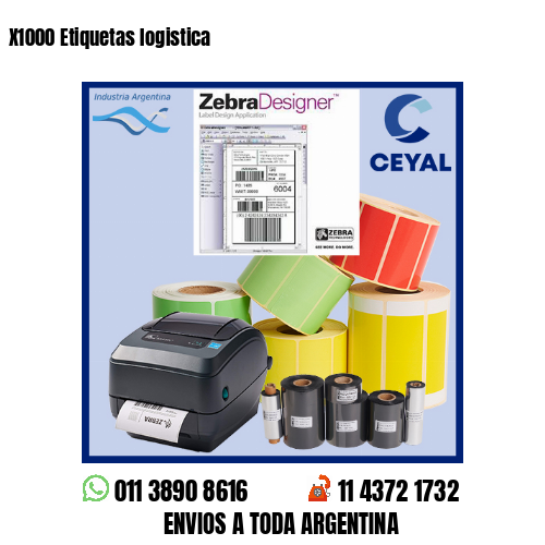 X1000 Etiquetas logistica