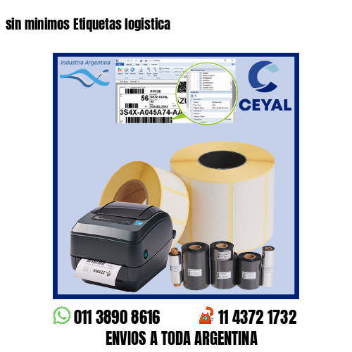sin minimos Etiquetas logistica