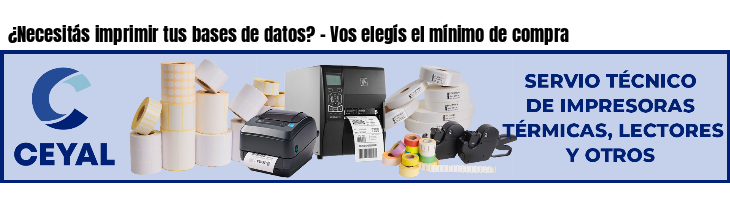 ¿Necesitás imprimir tus bases de datos? - Vos elegís el mínimo de compra