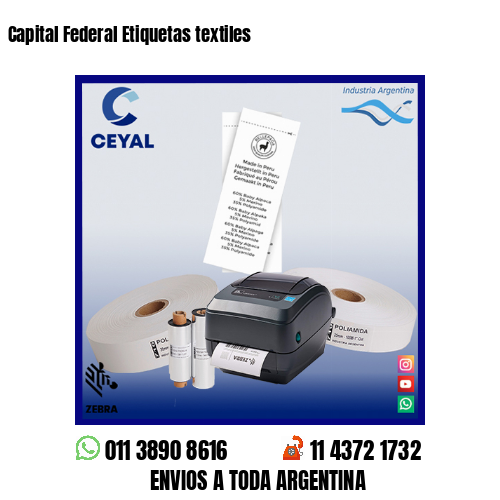 Capital Federal Etiquetas textiles