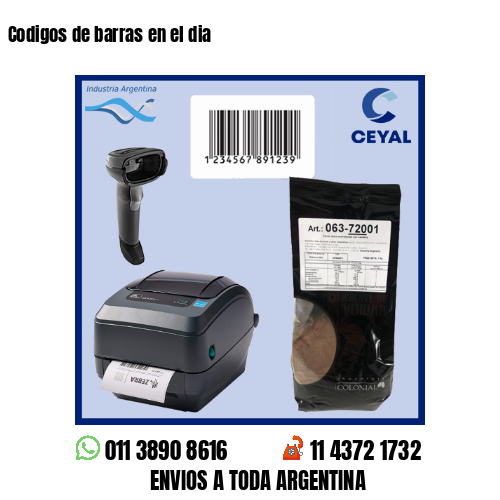Codigos de barras en el dia