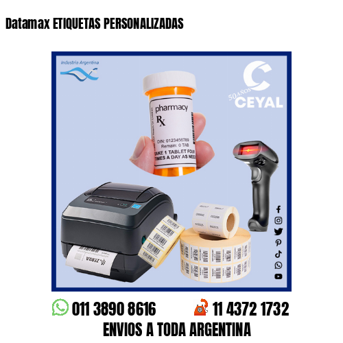 Datamax ETIQUETAS PERSONALIZADAS