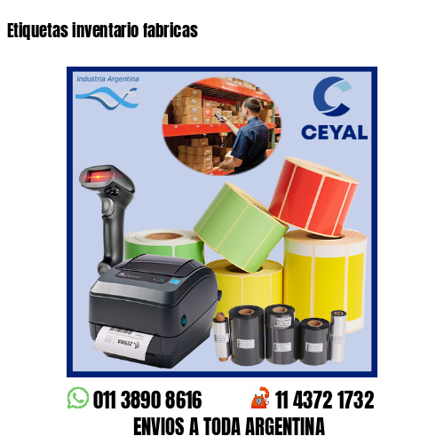 Etiquetas inventario fabricas