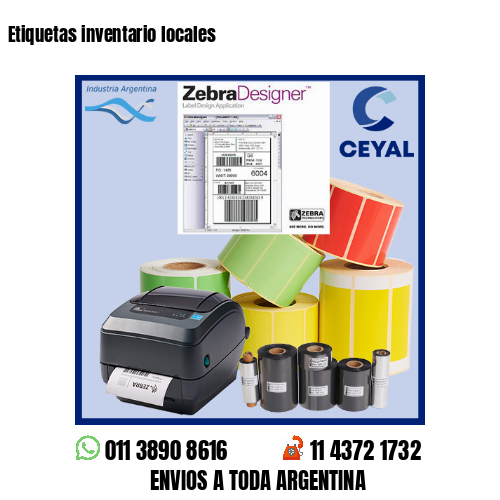 Etiquetas inventario locales