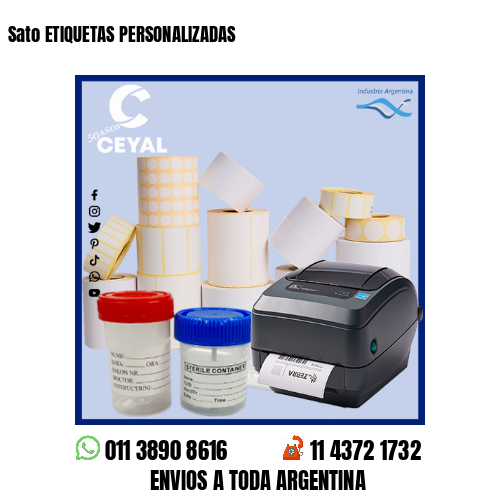 Sato ETIQUETAS PERSONALIZADAS