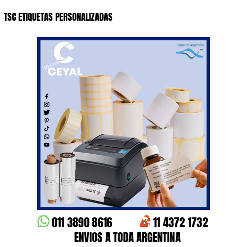 TSC ETIQUETAS PERSONALIZADAS