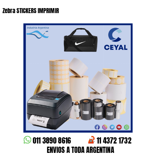 Zebra STICKERS IMPRIMIR