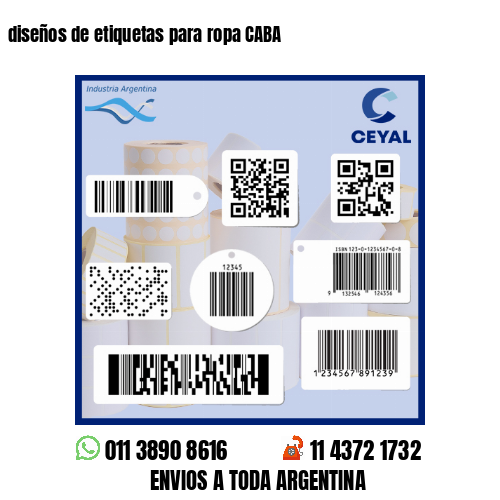 diseños de etiquetas para ropa CABA
