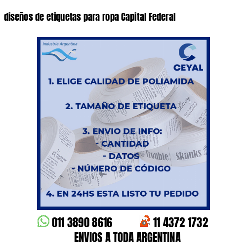 diseños de etiquetas para ropa Capital Federal