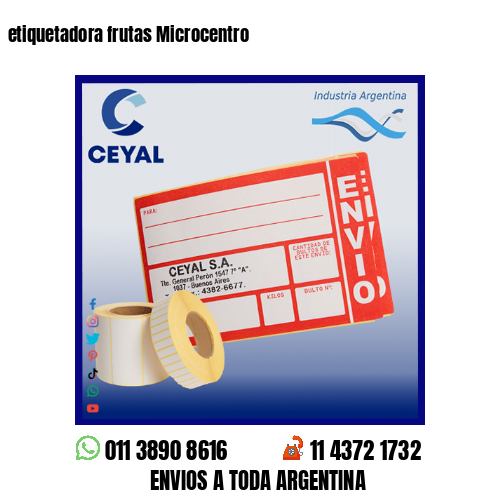 etiquetadora frutas Microcentro