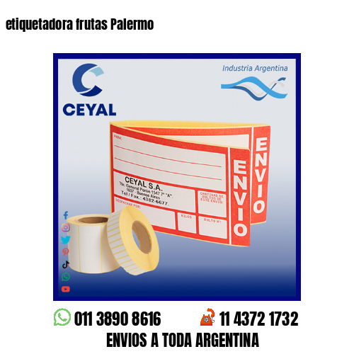 etiquetadora frutas Palermo