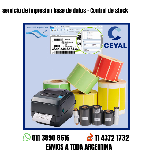 servicio de impresion base de datos – Control de stock