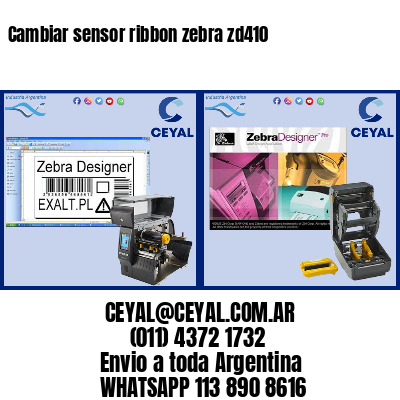 Cambiar sensor ribbon zebra zd410