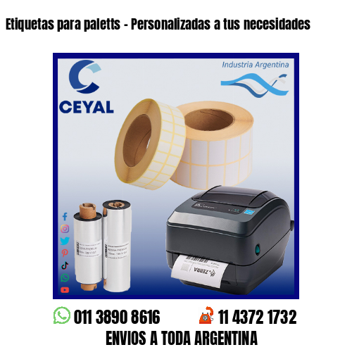 Etiquetas para paletts – Personalizadas a tus necesidades