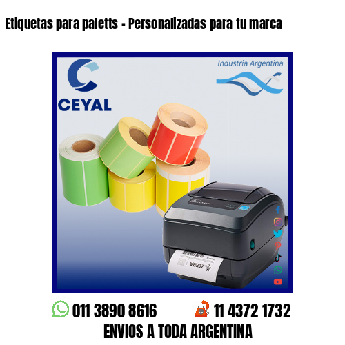 Etiquetas para paletts – Personalizadas para tu marca