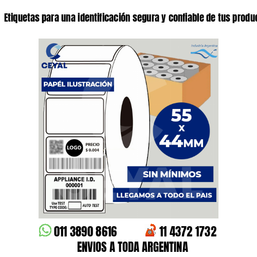 Etiquetas para una identificación segura y confiable de tus productos – CABA