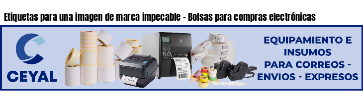 Etiquetas para una imagen de marca impecable - Bolsas para compras electrónicas
