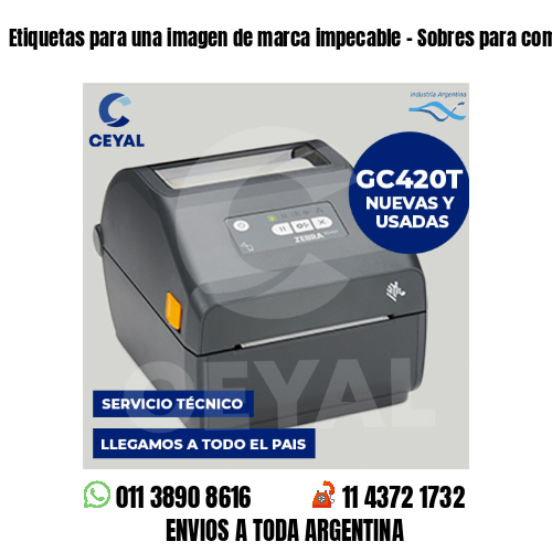 Etiquetas para una imagen de marca impecable – Sobres para compras electrónicas