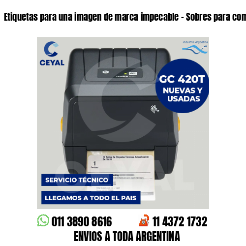 Etiquetas para una imagen de marca impecable – Sobres para compras online